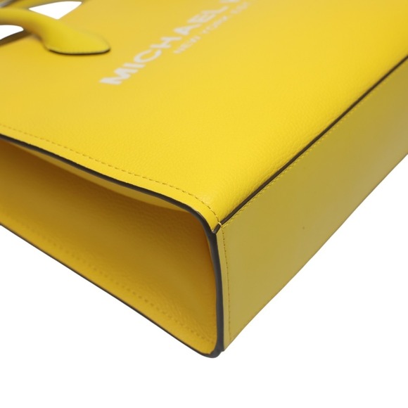 Michael Kors handbag shoulder bag in yellow calf leather - Picture 9 of 16